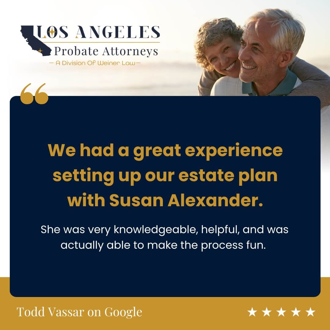 Los Angeles Probate Attorneys In CA Review Image Todd Vassar On Google