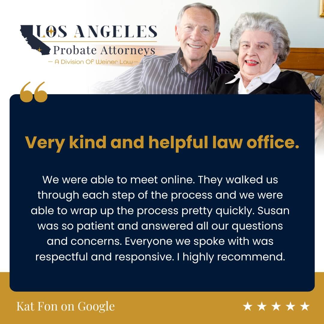 Los Angeles Probate Attorneys Review Image Kat Fon On Google