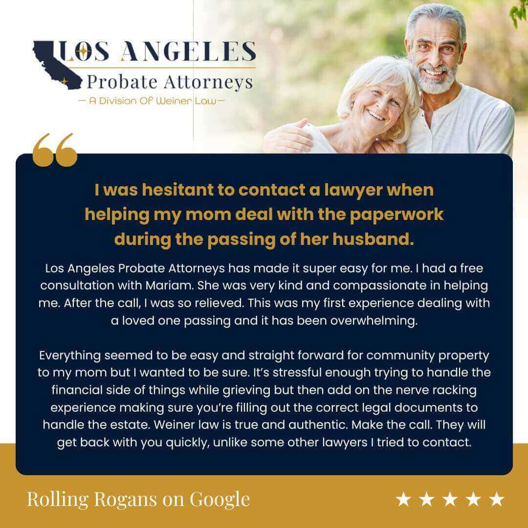 Los Angeles Probate Attorneys Review Image Rolling Rogans On Google